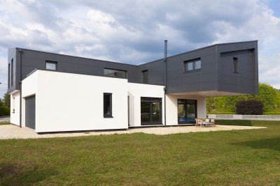 Maison aérienne contemporaine, Doubs (2016-2017)